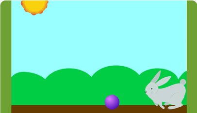 Make the Rabbit jump off the balls. If you touch the ball, the game gets over.